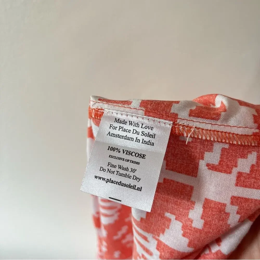 Place du Soleil Floral Ikat Tiered Sleeveless Ruffle Maxi Dress Multicolor - Picture 11 of 11